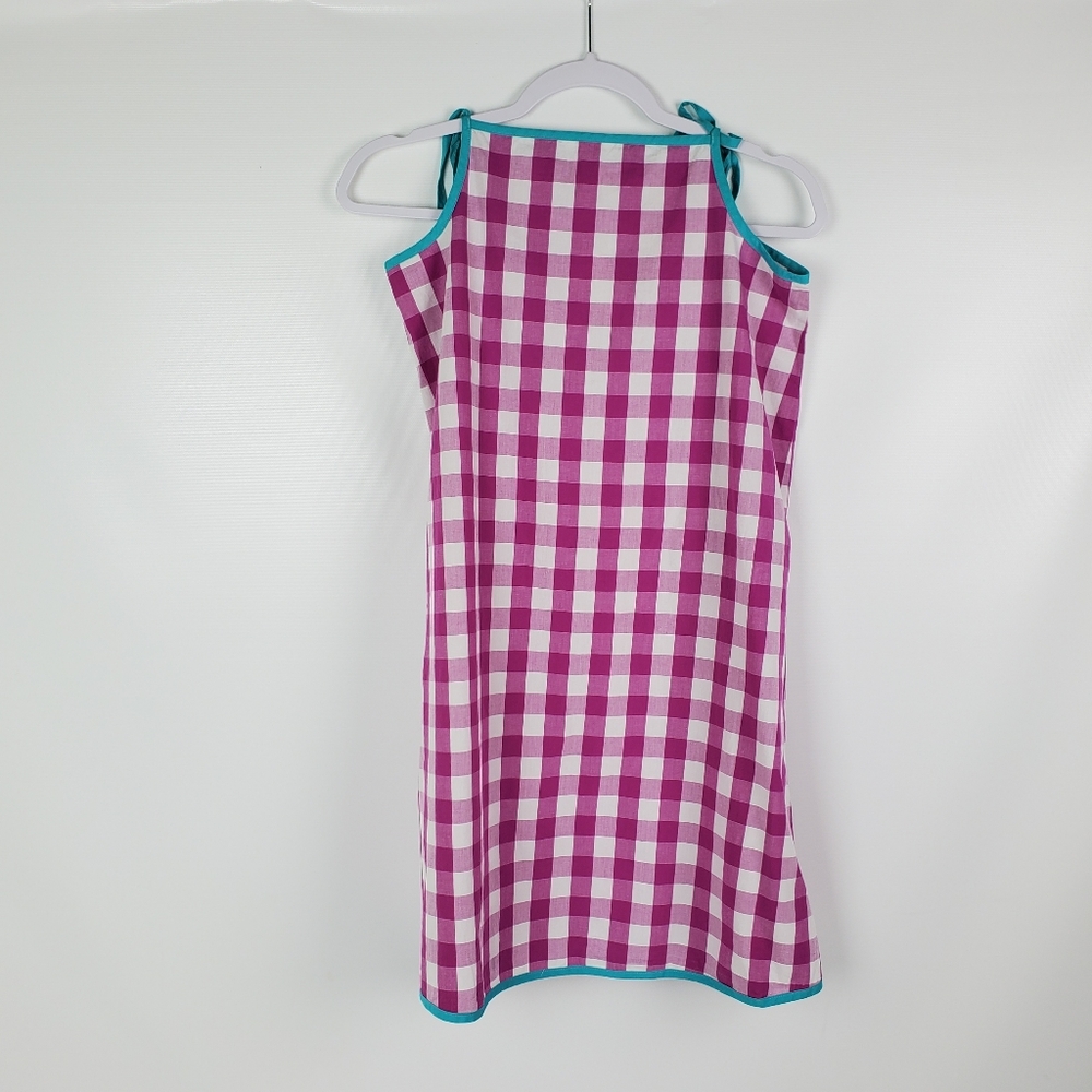 Hanna Andersson Cotton Aline Checked Dress 160 - Picture 3 of 9